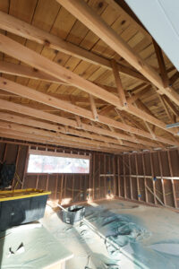 Alaska Mobile Sandblasting Ceiling Project After Blasting