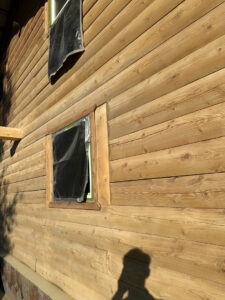 Alaska Mobile Sandblasting Cabin Exterior Project After Blasting