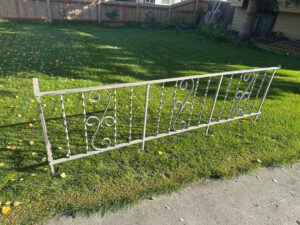 Alaska Mobile Sandblasting Handrail Project After Blasting
