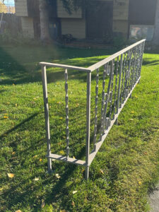 Alaska Mobile Sandblasting Handrail Project After Blasting