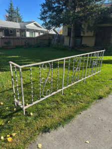 Alaska Mobile Sandblasting Handrail Project After Blasting