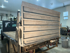 Alaska Mobile Sandblasting Tailgate Project After Blasting