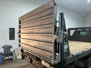 Alaska Mobile Sandblasting Tailgate Project After Blasting